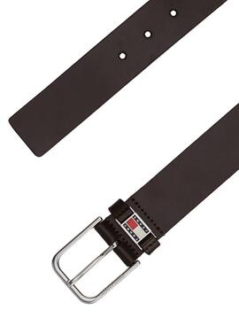 Ceinture Tommy Jeans Scanton marron foncé pour homme