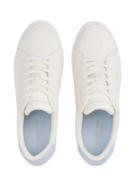 Chaussures Tommy Hilfiger Essential Court blanches pour femme