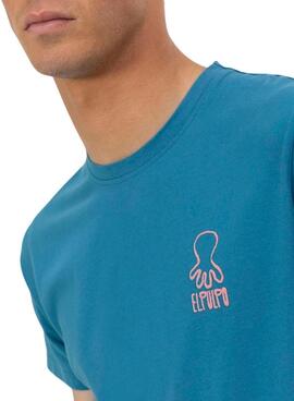 T-shirt Le Pulpo Café bleu pour homme