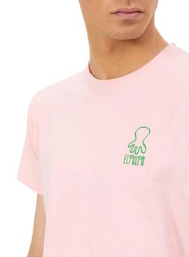 T-shirt El Pulpo Café rose pour homme