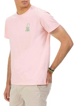 T-shirt El Pulpo Café rose pour homme