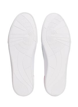 Chaussures Tommy Hilfiger Core Corporate blanches pour hommes
