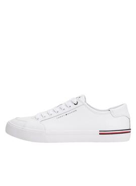 Chaussures Tommy Hilfiger Core Corporate blanches pour hommes