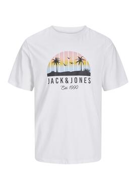 T-shirt Jack and Jones Palm blanc pour enfant
