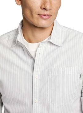 Chemise Pepe Jeans Adison blanche pour homme