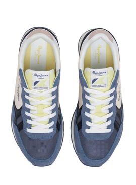 Chaussures Pepe Jeans Brit Camp bleues pour femme