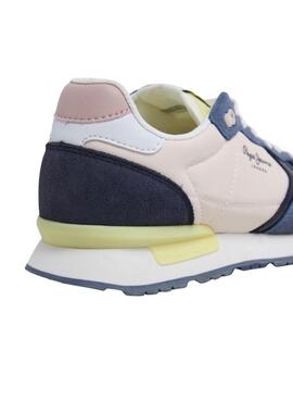 Chaussures Pepe Jeans Brit Camp bleues pour femme