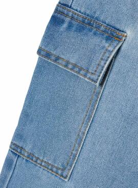 Pantalon en jean Name It Rose cargo pour fille