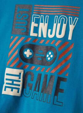 T-shirt Name It Gamer bleue pour garçon