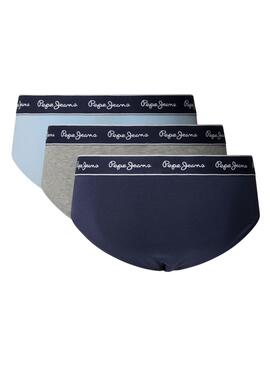 Ensemble de boxers Pepe Jeans Solid bleus pour homme