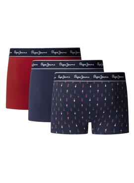 Boîte de boxers Pepe Jeans Surf bleu marine pour homme