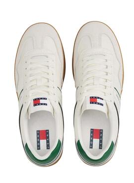 Chaussures Tommy Jeans The Greenwich en cuir blanc pour homme
