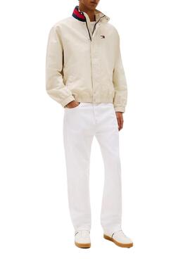 Chaussures Tommy Jeans The Greenwich en cuir blanc pour homme