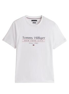 T-shirt Tommy Hilfiger Stack blanc pour homme