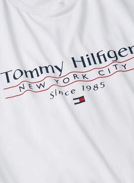 T-shirt Tommy Hilfiger Stack blanc pour homme