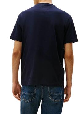 T-shirt Tommy Hilfiger Stack bleu marine pour homme