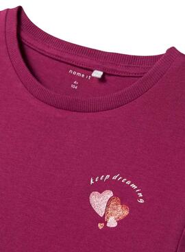 T-shirt Name It Betria rose pour fille