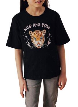 T-shirt Name It Betria noir pour fille