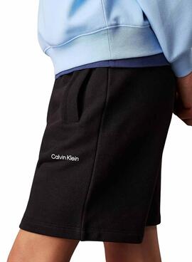 Bermudes Calvin Klein New Inst Logo noir