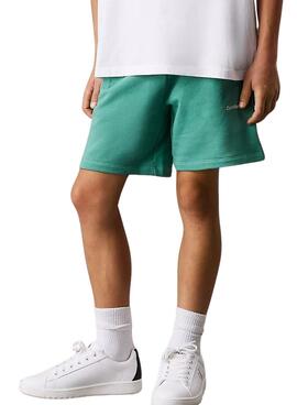 Bermudes Calvin Klein New Inst Logo vert enfants