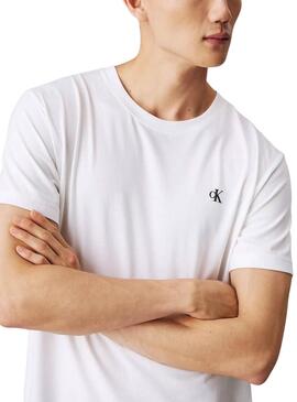 T-shirt Calvin Klein Type blanc pour homme
