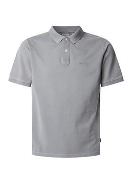 Polo Pepe Jeans New Oliver gris pour homme