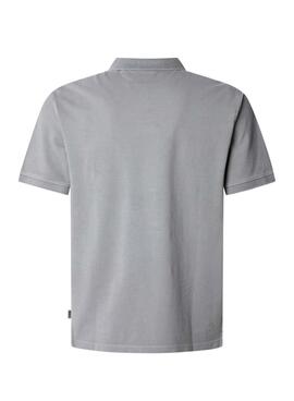 Polo Pepe Jeans New Oliver gris pour homme