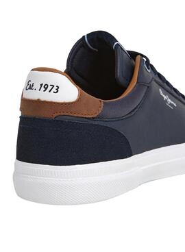 Chaussures Pepe Jeans Kenton Court bleu pour homme