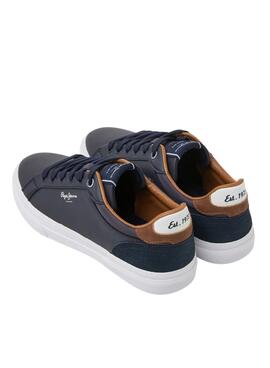 Chaussures Pepe Jeans Kenton Court bleu pour homme