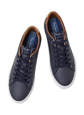 Chaussures Pepe Jeans Kenton Court bleu pour homme
