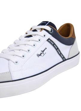 Chaussures Pepe Jeans Kenton blanches pour homme