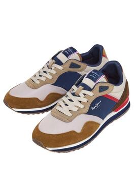 Chaussures Pepe Jeans London Life marron pour homme