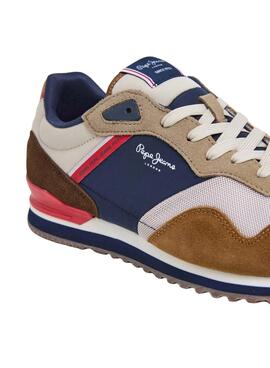 Chaussures Pepe Jeans London Life marron pour homme