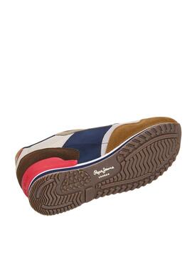 Chaussures Pepe Jeans London Life marron pour homme