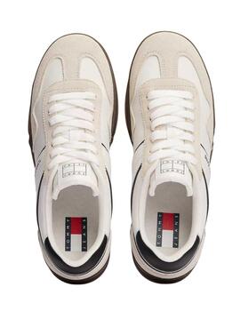 Sneakers Tommy Jeans Greenwich blanc et noir pour homme