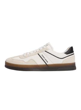 Sneakers Tommy Jeans Greenwich blanc et noir pour homme