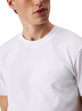 T-shirt Calvin Klein Heavy blanc pour homme