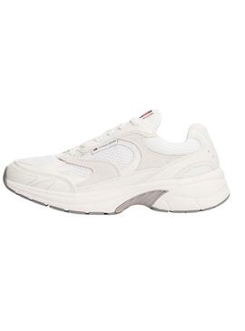 Chaussures Tommy Jeans The Coney blanches pour femme