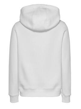 Sweat à capuche Tommy Jeans Ess Logo blanc pour femme