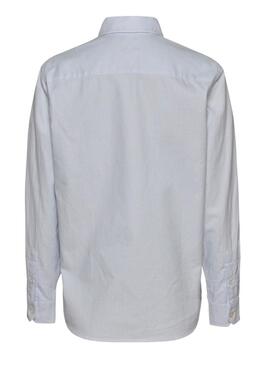 Chemise à rayures bleues Tommy Jeans Oxford pour femme