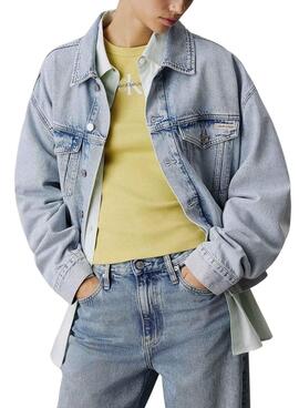 Veste en jean Calvin Klein Jeans Boxy pour femme
