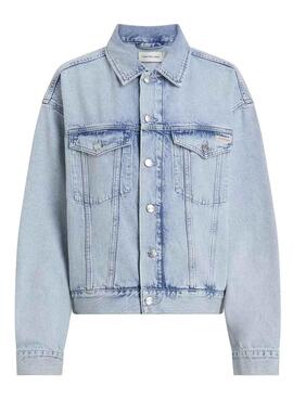 Veste en jean Calvin Klein Jeans Boxy pour femme