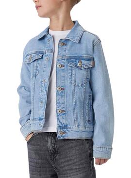 Veste de chasseur Name It Jagger en denim pour garçon
