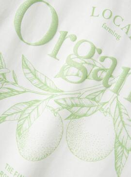T-shirt Name It Boway blanc et vert
