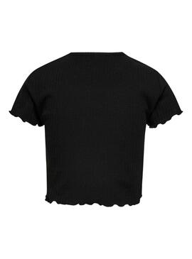 T-shirt Only Kognella noir pour fille