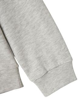 Sweat à capuche Name It Bukak gris pour fille