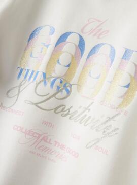 Sweatshirt Name It Boppe blanc pour femme