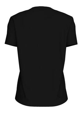 T-shirt Calvin Klein Jeans Monologue Glossy noir pour femme