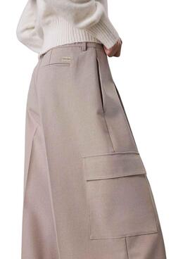 Pantalon Calvin Klein Jeans Tailored beige pour femme