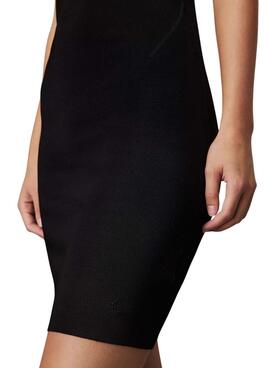 Robe noire en rayonne Calvin Klein Jeans pour femme